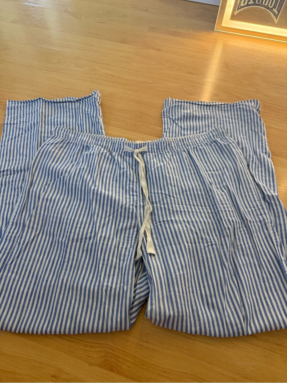 Love by GAF Blue and White Striped Pants